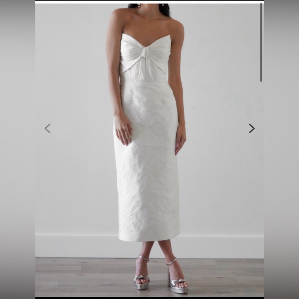 NWT By Watters Blanche Midi Bridal Dress Size 10